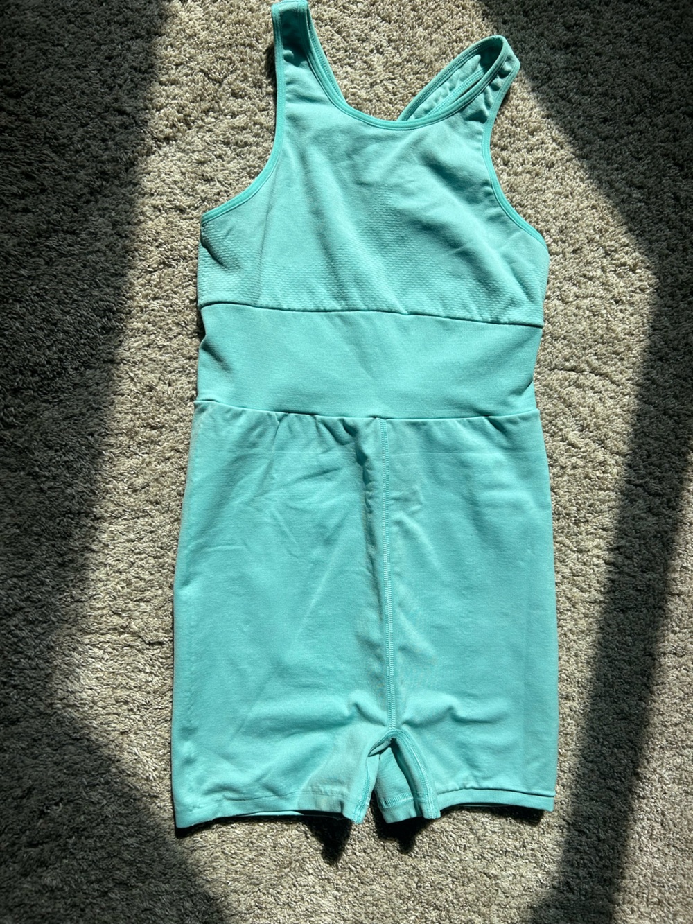 FP Movement Free People Every Single Time Runsie Romper Cascade Turquoise M/L